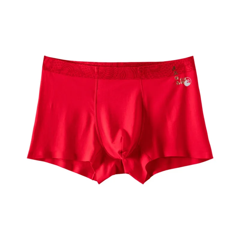 LUYOUYE Underpants Men's 3 Pack Red-4