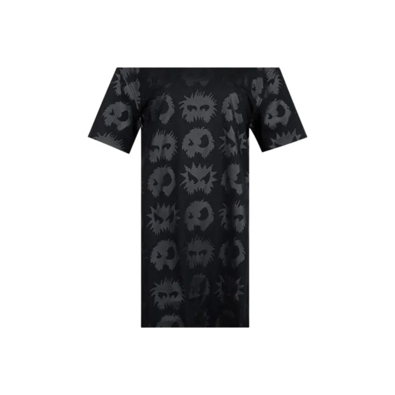 McQ Alexander McQueen Short Sleeved Dresses Women's Black-7