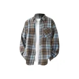 Blue Brown Plaid