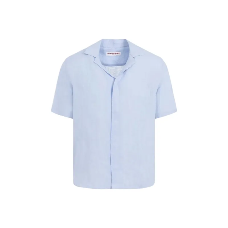 Orlebar Brown Linen Short sleeved Shirt-0