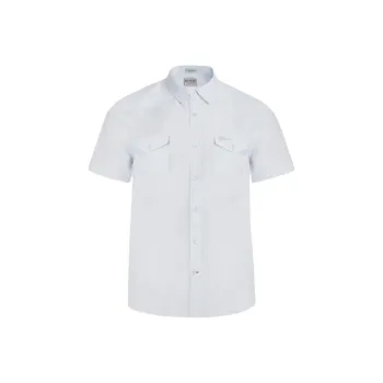 GUESS Shirts Men Light Blue