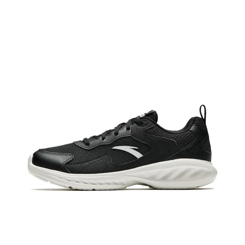 Anta Slip Resistant And Abrasion Resistant Coverage Low Top Casual Sprint Running Shoes Women's Black-0