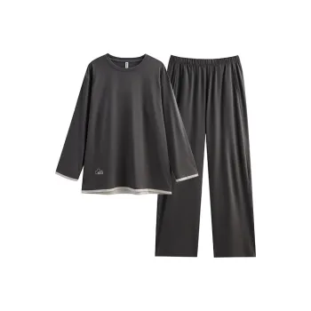 Peninsula City Pajama Set Soft High Quality Fabric Men's Gray