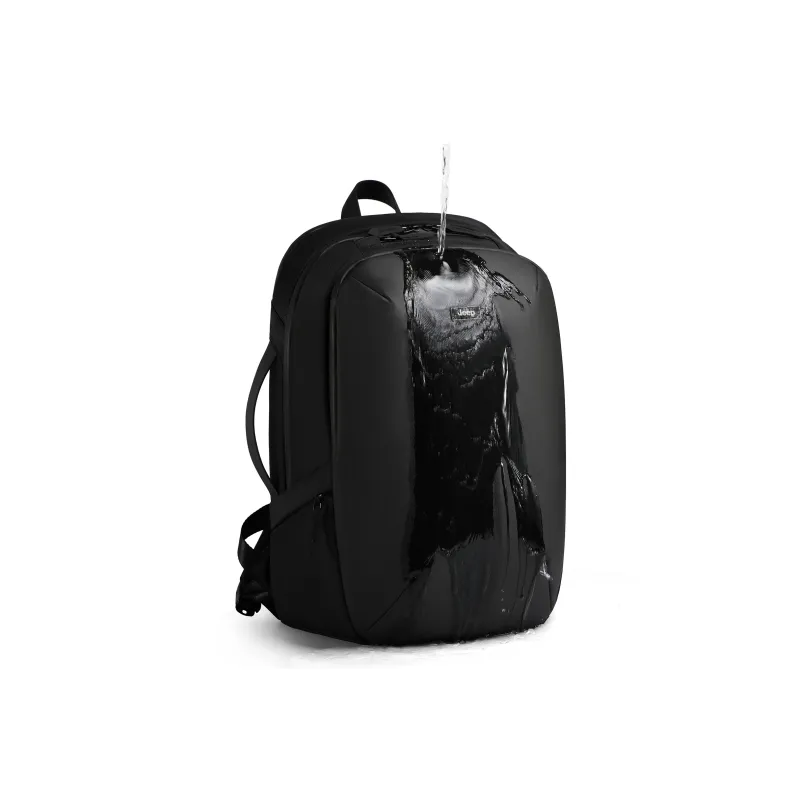Jeep Membrana Dermalis Backpack Laptop Bag Regular Men's Black-4