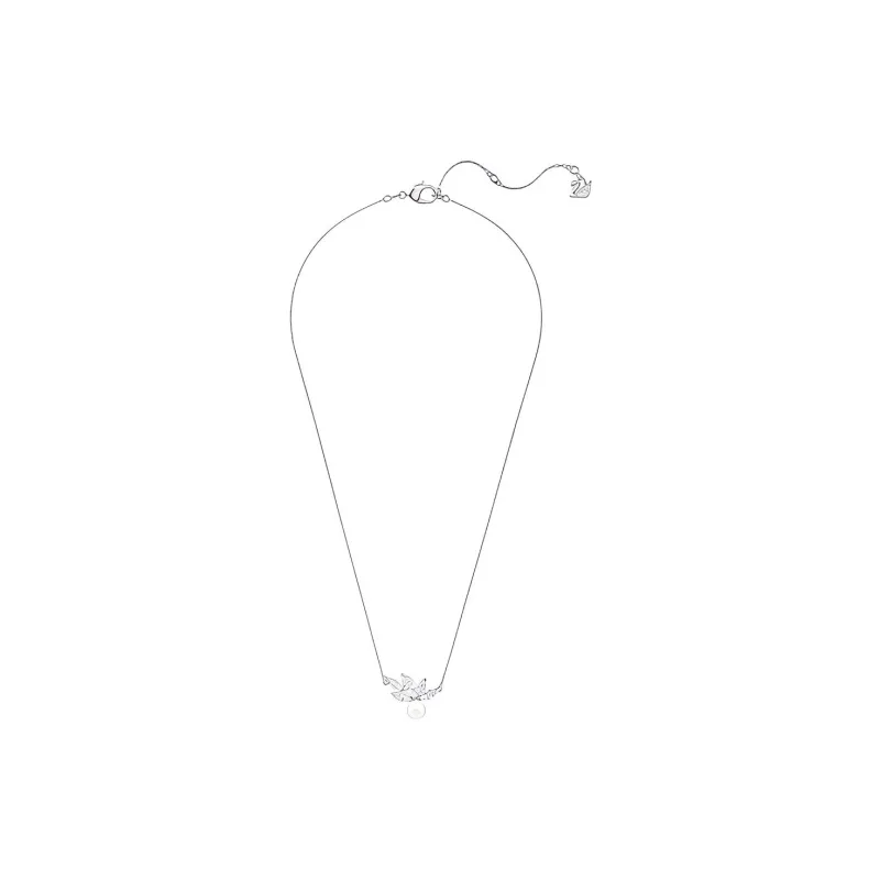 Swarovski Louison Pearl Crystal Necklaces Women's White-1