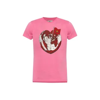 Vivienne Westwood Heart World Crewneck T Shirt