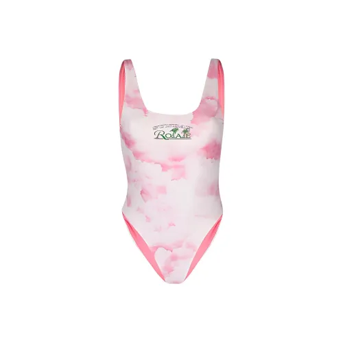 Rotate Logo Print One Piece Swimsuit