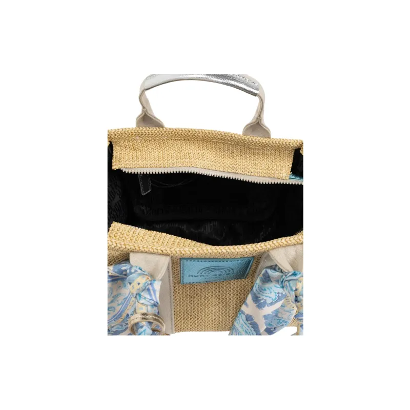 Kurt Geiger London Small Southbank Striped Tote Bag-5