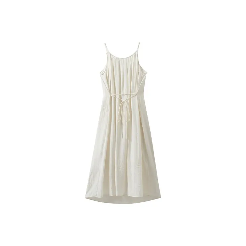 DOKZB Slip Dresses Women's Ecru-1