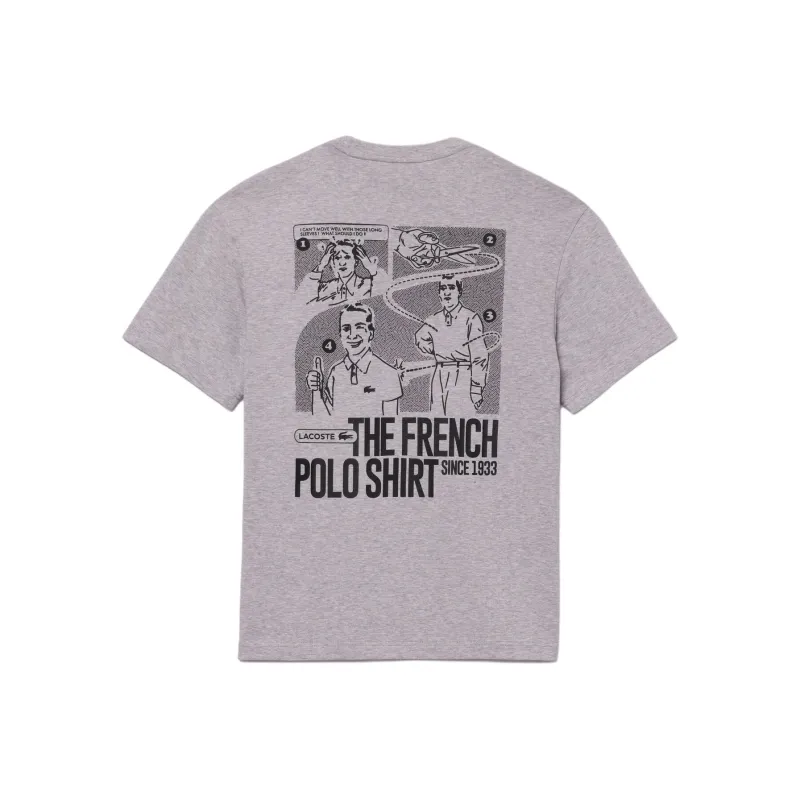 LACOSTE T Shirts Men Gray-1