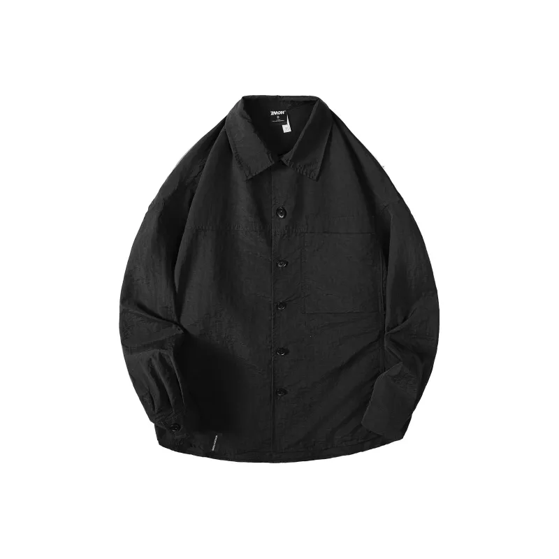 ZMOH Long Sleeved Shirts Unisex Couple's-5