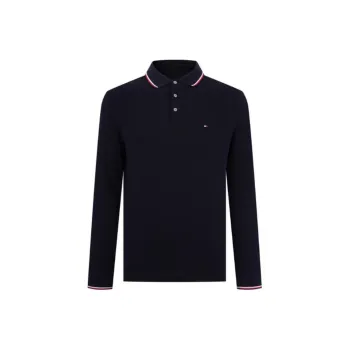 Tommy Hilfiger FW23 Polo Shirt Men's Black