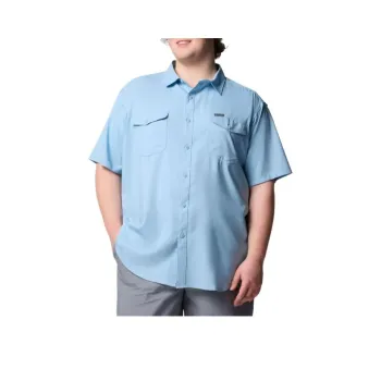 Columbia Utilizer 2 Solid Short Sleeve Shirt Omni-Wick™ Shirt Men's Blue