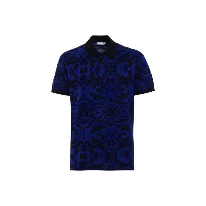 VERSACE Polo Shirts Men Blue-0