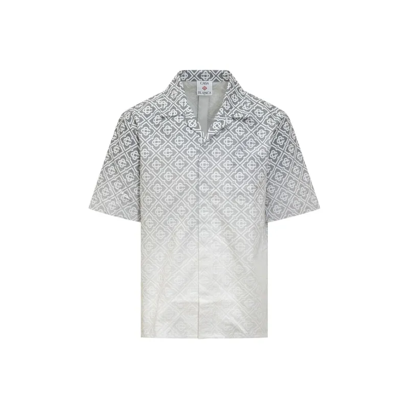 CASABLANCA Short Sleeve Cuban Collar Shirt-0