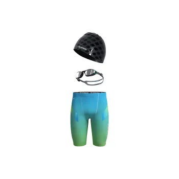 TOSWIM Swimming Sets Polyester Men's Jadeite Dream Mirror