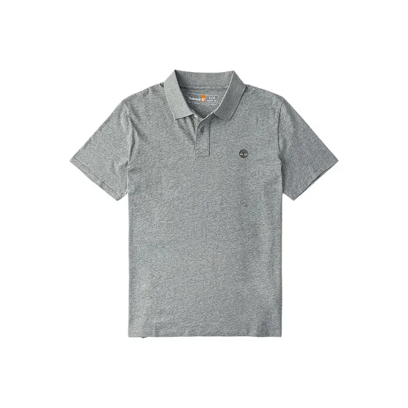 Timberland Polo Shirt Men's Medium Hemp Gray-0