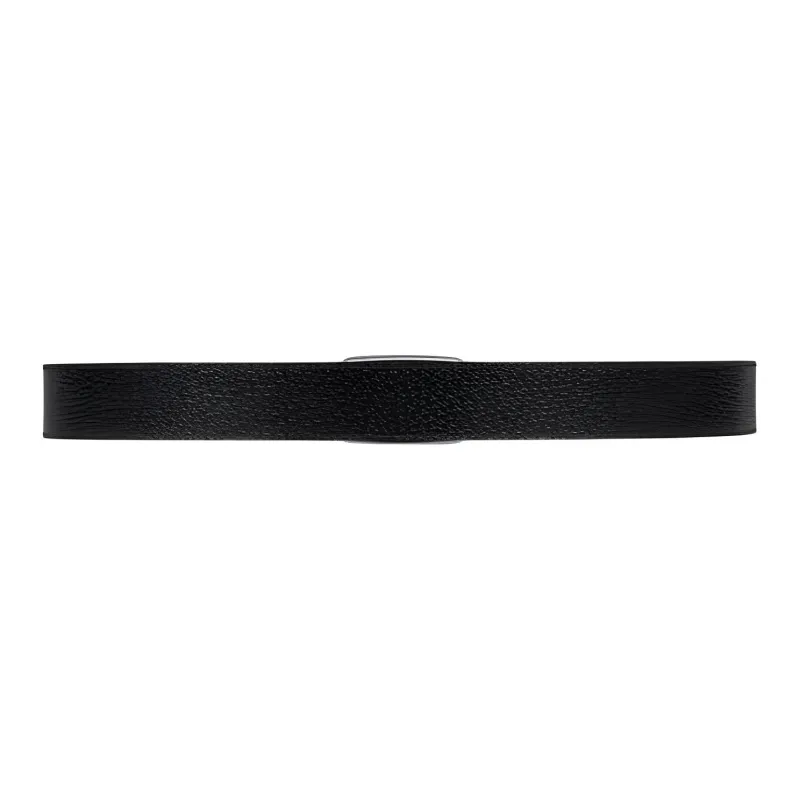 GUCCI Genuine Leather Leather Belts Men's Black Width: 3CM-1
