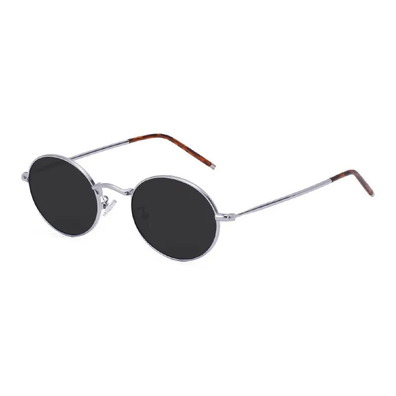 Thunder Pailong Metal Round Sunglasses Unisex-4