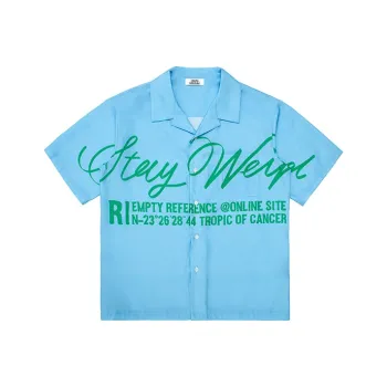 EMPTY REFERENCE Short Sleeved Shirt Unisex Blue