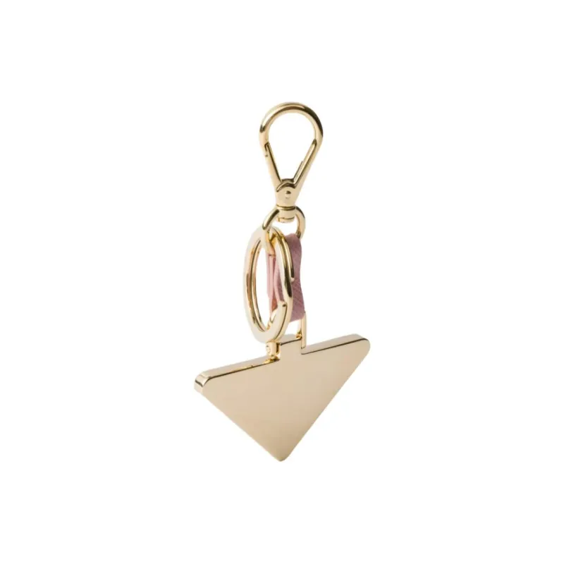 PRADA Triangle logo Keychain-1