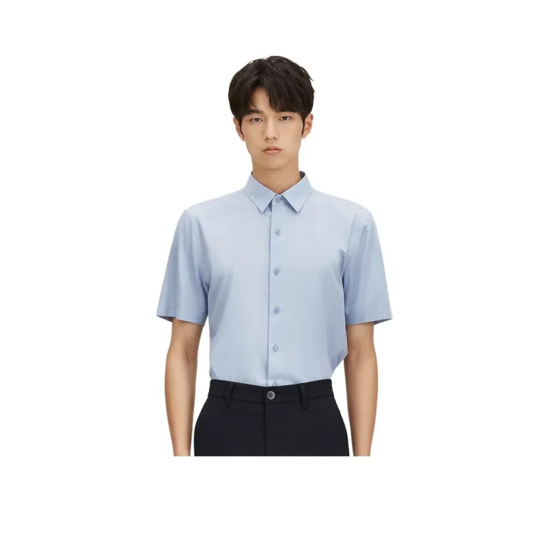 ZIOZIA Shirts Men Blue-0