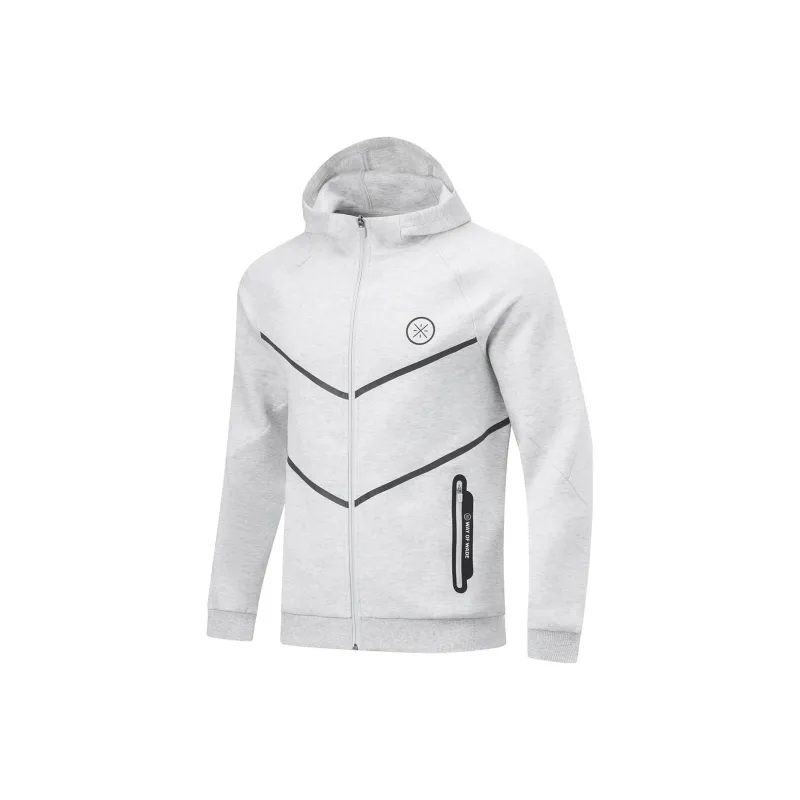 LiNing Wade Collection Sweatshirt Men's Heather Gray River Lime-0