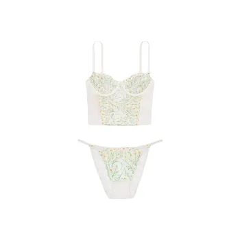 Victoria's Secret Underwear Set Women's White Floral