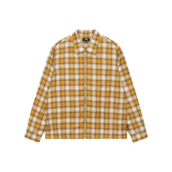Stussy Eddie Plaid Zip Shirt