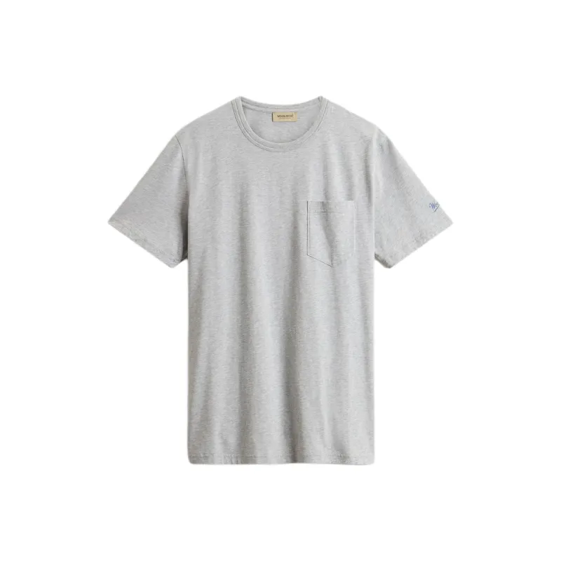 WOOLRICH SS25 T Shirt Men's Gray-0
