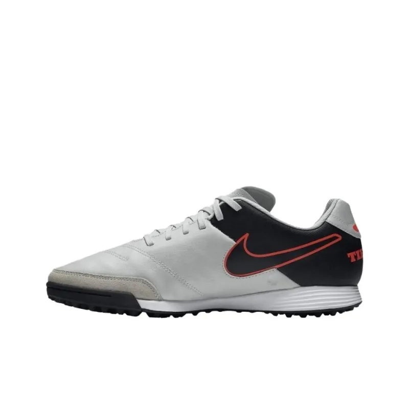 Nike Tiempo Genio 2 Artificial Ground Anti Slip Wear Resistant Soccer Shoes Men's White-2