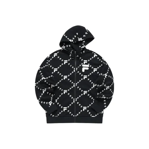 FILA FUSION QR Hoodie Unisex Pitch Black