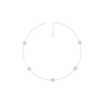 Mouhooland 925 Sterling Silver White Gold Plated Necklaces Unisex