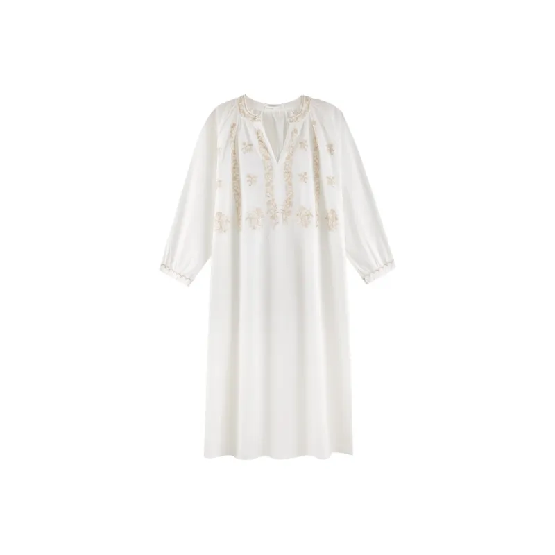 ZumashL Nightgown Women's Australian White Pearl-0
