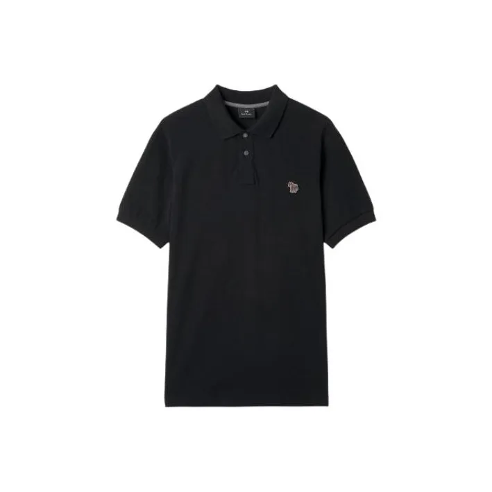 Paul Smith Zebra Patch Short Sleeved Polo Shirt-0