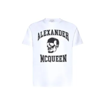 Alexander McQueen Logo Printed Crewneck T Shirt