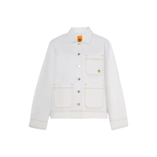 Timberland Denim Jacket Women's Vintage White