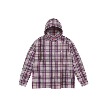 Supreme Printed Hooded Flannel Shirt