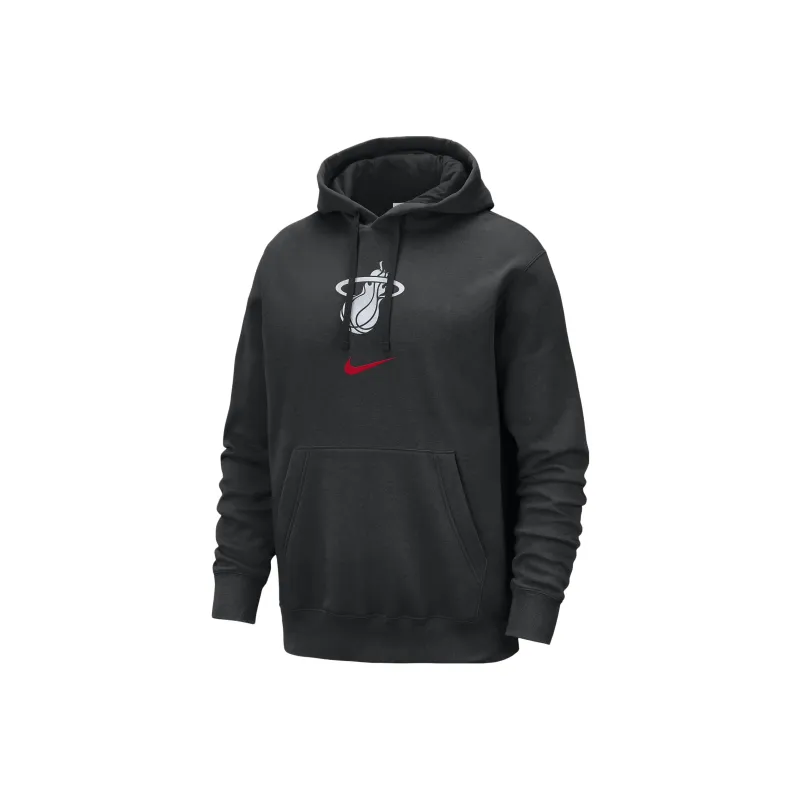 Nike Miami Heat Club Fleece City Edition Sweatshirt City Edition Miami Heat Men's Black-0