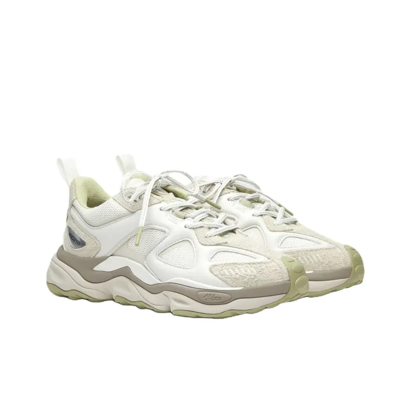 Axel Arigato Satellite Low Top Casual Shoes Men's Beige Green-2