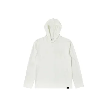 COURREGES Hooded Printed Long Sleeve T Shirt