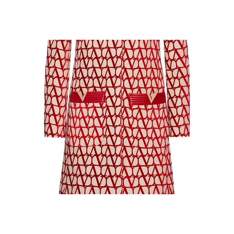 Valentino Coats Women's Red-4