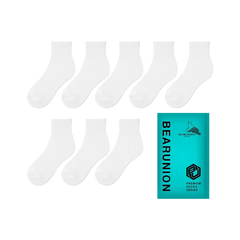 BEAR UNION Mid Calf Socks Unisex Combo Set-12