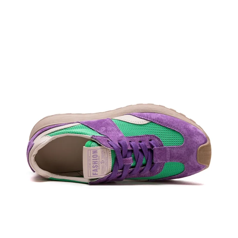 Chibang Height Increasing Lightweight Breathable Low Top Chunky Sneakers Women's-14