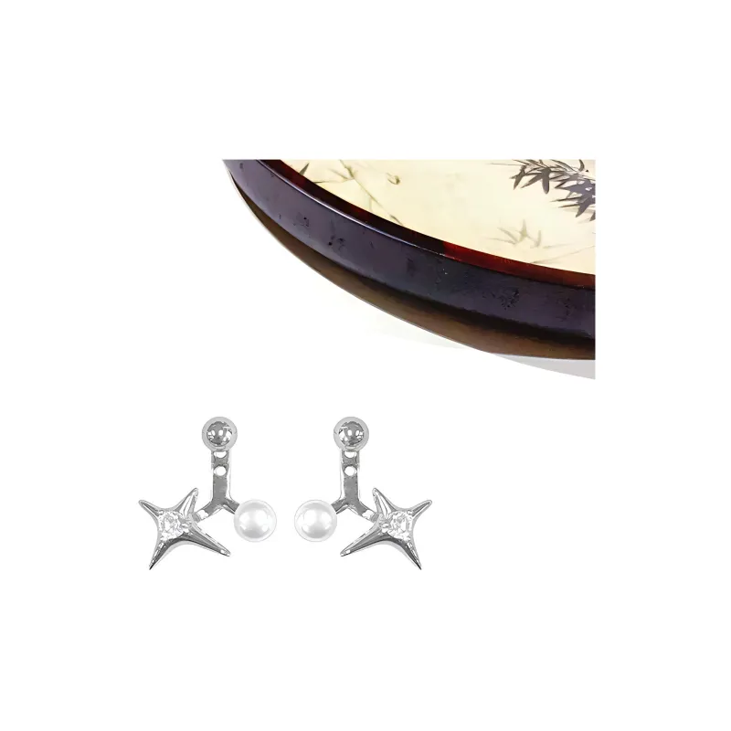 MIDNIGHT MOMENT Alloy Earrings Women's-2