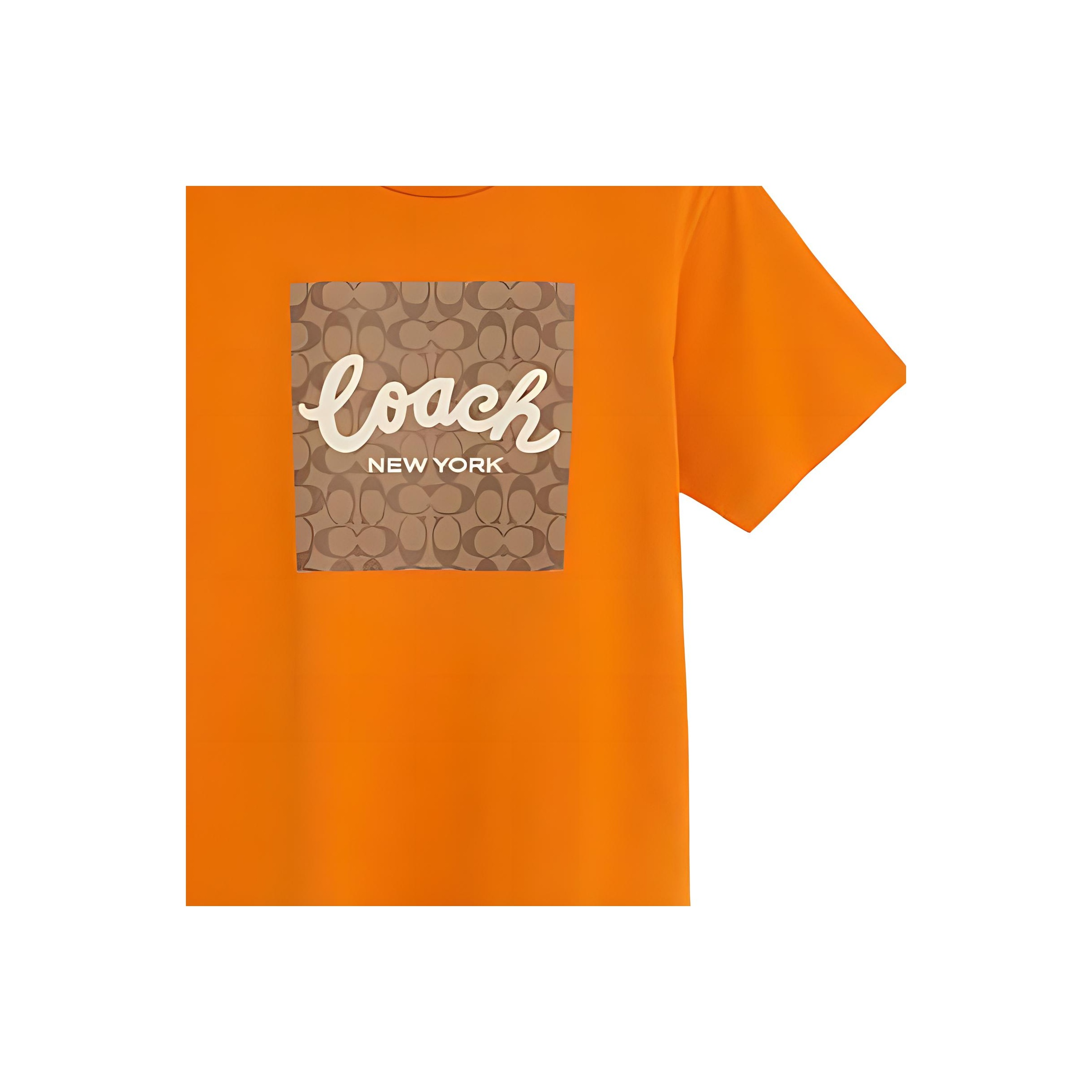NGUYEN VAN CHUYEN）COACH オレンジ Tシャツ M COACH T-Shirts Men Orange - POIZON