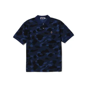 A BATHING APE Color Camo Large Ape Head Polo
