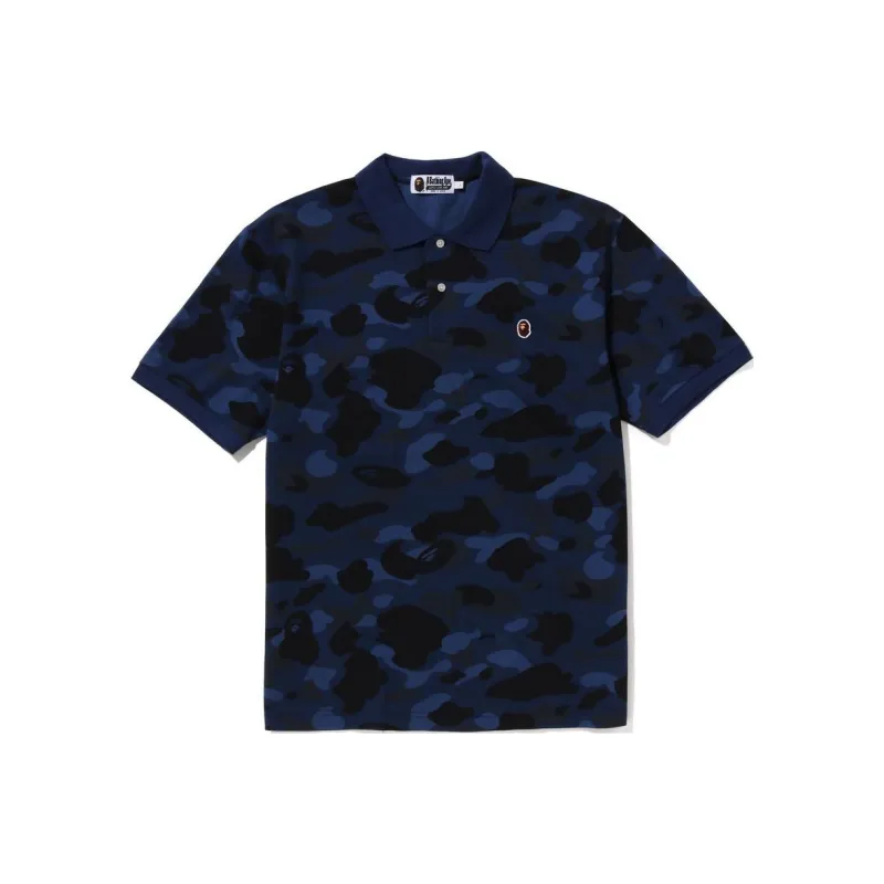 A BATHING APE Color Camo Large Ape Head Polo-0