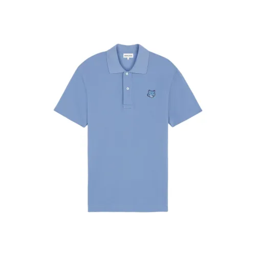 Maison Kitsune Bold Fox Head Patch Polo Shirt