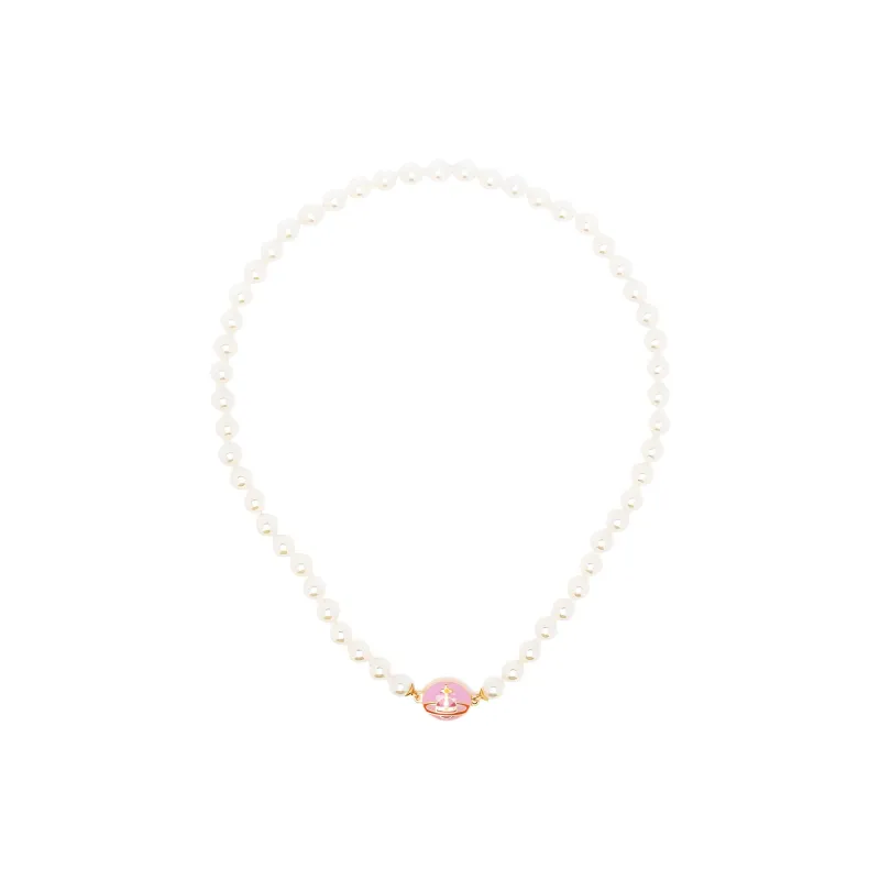 Vivienne Westwood Brass Necklaces Women's White-2